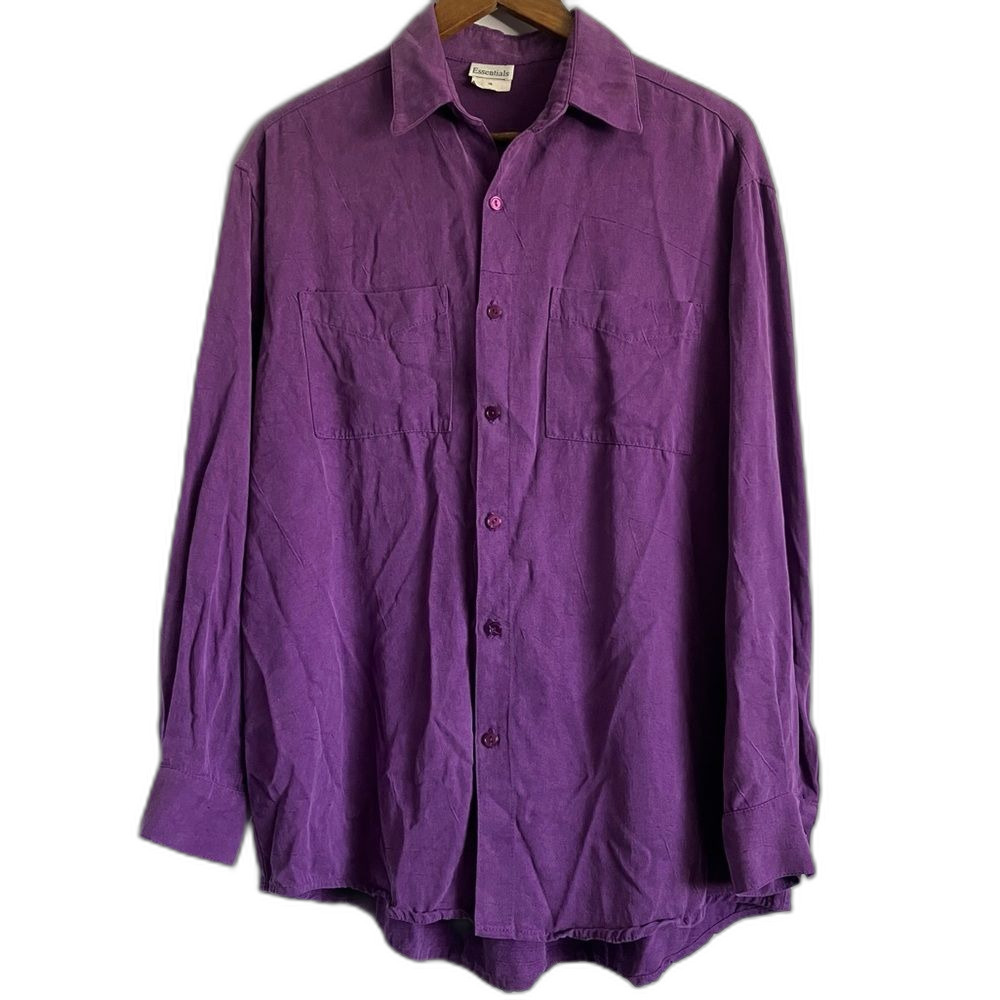 Essentials Vintage Oversized Button-Down Shirt size Small